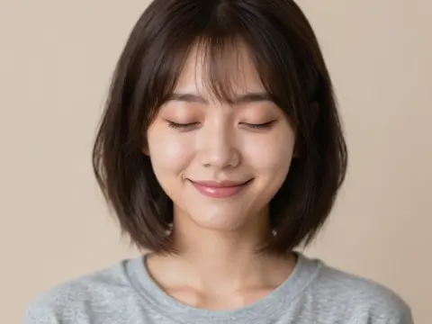 画像生成AIで作成した、うっとりした表情の女性の画像